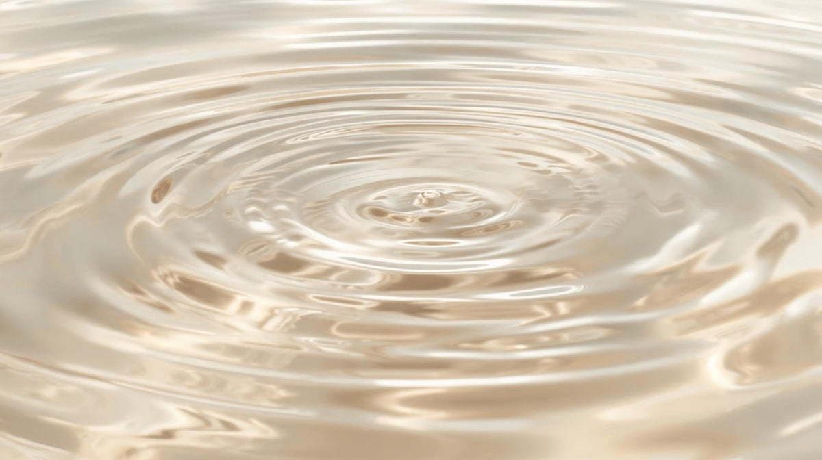 Ripple effect on a liquid surface with concentric circles.