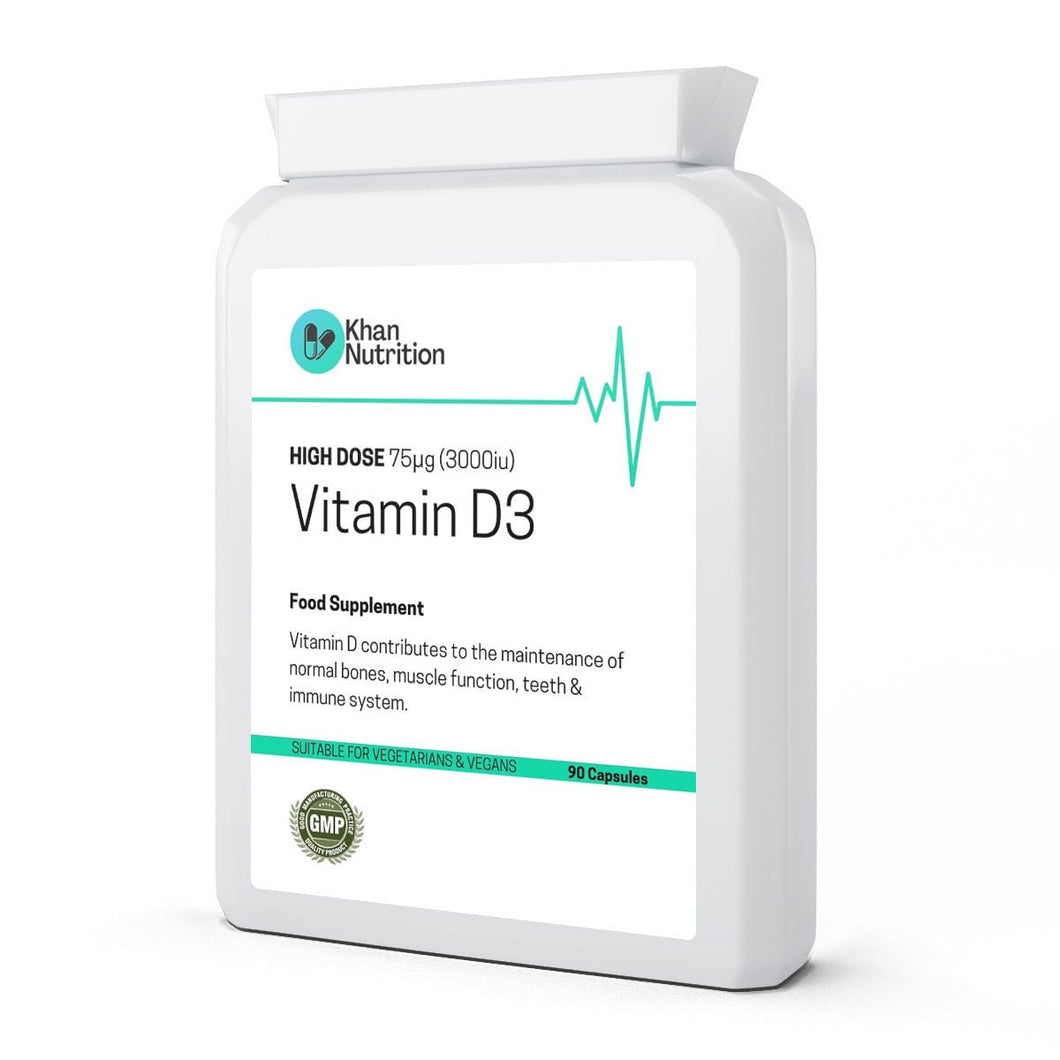 Halal Vitamin D3 3000iu 90 Vegan Capsules